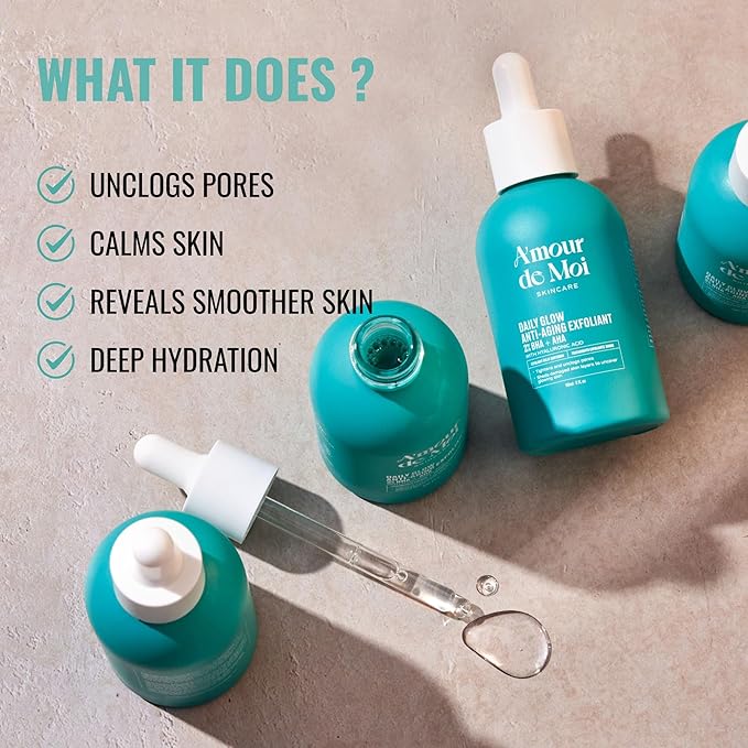 2% BHA AHA Liquid Salicylic Acid Exfoliant - Gentle Peel, Pore Minimizer, Face Exfoliator for blackheads, wrinkles with Hyaluronic acid - Fragrance-Free Hydrating for All Skin Types, 2oz