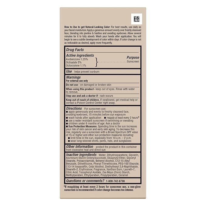 Jergens Natural Glow Face Moisturizer with SPF 20 Sunscreen, Fair to Medium Skin, Oil Free, UVA/UVB Protection - 2 oz