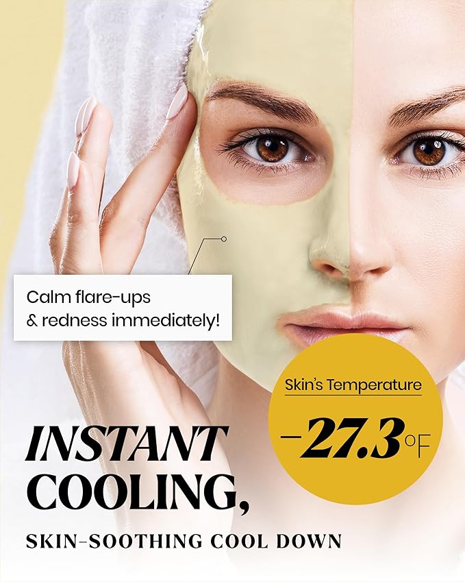 LINDSAY Calendula Modeling Mask Cup Pack - Korean Skin Care Face Mask Modeling Pack – Single-Use Soothing Moisturizing Face Mask w/Spatula Spoon – Spa Facial Peel-off Mask (6 ea, 0.36 lb)