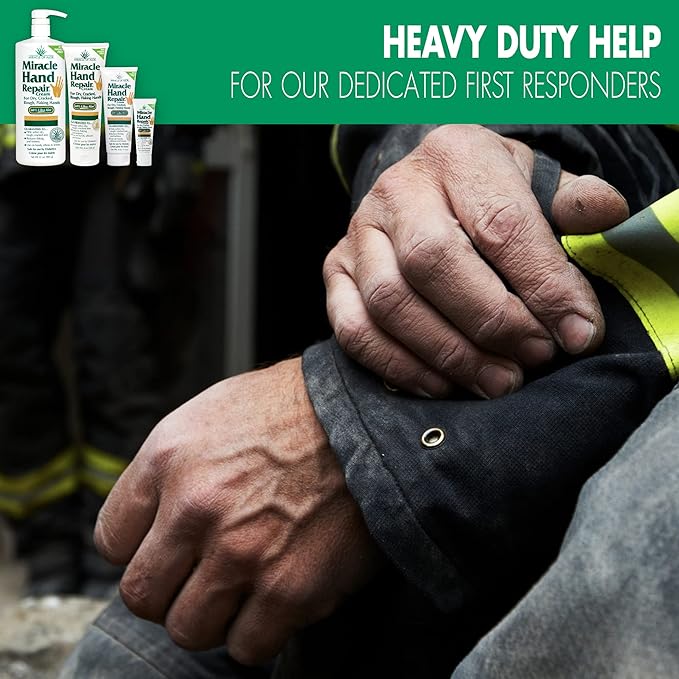 Miracle of Aloe Miracle Hand Repair Cream 32 oz Healing Aloe Vera Lotion for Dry, Cracked Hands with 60% Ultra Aloe Gel - Moisturizes, Softens, and Repairs - Non-Greasy, Lightly Scented