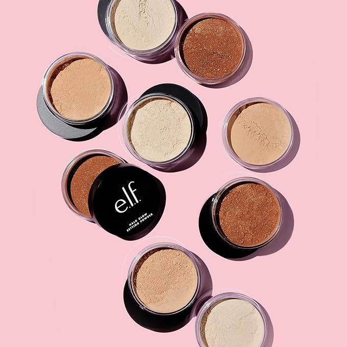 e.l.f. Halo Glow Setting Powder, Smooths The Look Cruelty-Free, Deep
