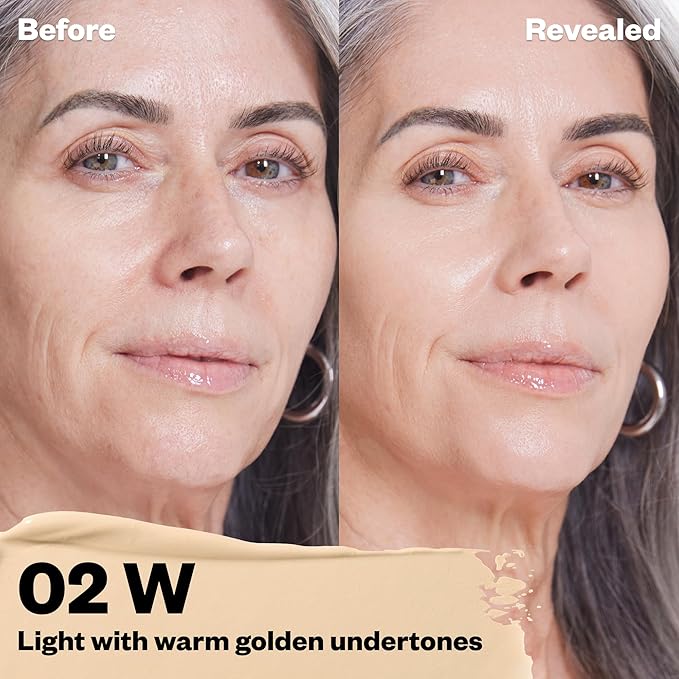 Kosas Revealer Concealer - Medium Coverage Makeup with 02 W)