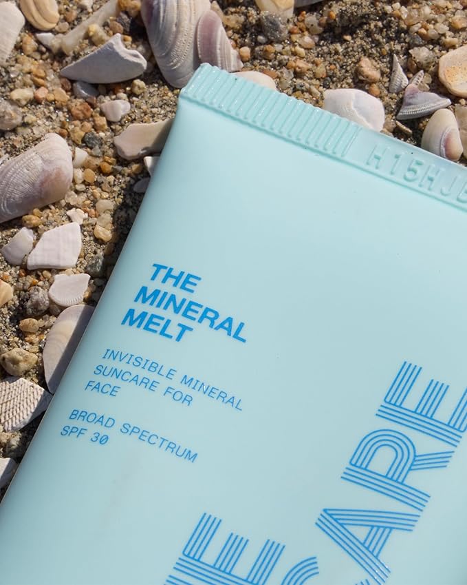 The Mineral Melt - Clear Mineral Sunscreen For Face - Broad Spectrum SPF 30 Sunblock. Clinically-proven Anti-Aging, Sun Protector Hydrating, Skin-Brightenings, Fragrance Free (1.7 Fl Oz)