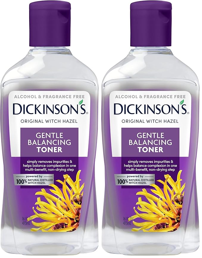 Dickinson's Alcohol Free Gentle Balancing Toner, 16 Fl Oz (Pack of 2)