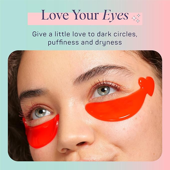 SpaLife Heart-Shaped Hydrogel Undereye Mask– Anti-Aging & Hydrating Hydrogel Undereye Patches for Puffy Eyes, Wrinkles & Dark Circles – Bundle of 24 Total Patches