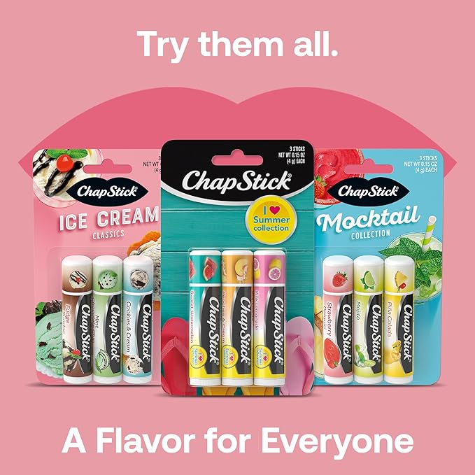 ChapStick Summer Variety Lip Balm Pack