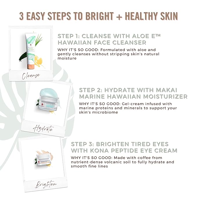 Hanalei Aloe E Face Gel Cleanser – Aloe Vera Face Wash for Sensitive, Oily & Dry Skin – Gentle, Oil-Free, Hydrating with Vitamin E – Vegan, Cruelty-Free Hawaiian Skincare – Made in USA (5 oz)