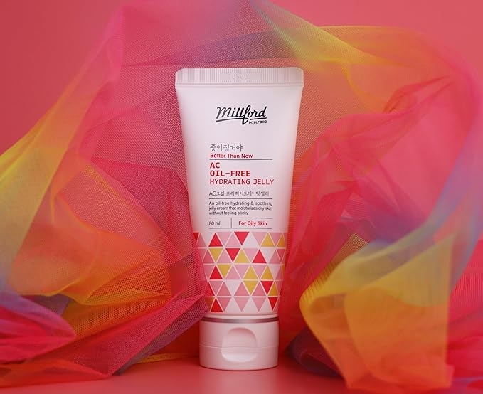 AC Oil-Free Hydrating Jelly 2.7Oz, 80ml, Oil Free Facial Moisturizer for Acne-Prone Skin, Niacinamide 2%, Unscented, Mild, Soothing Cream, Non Greasy Moisturizer, Korean Skincare
