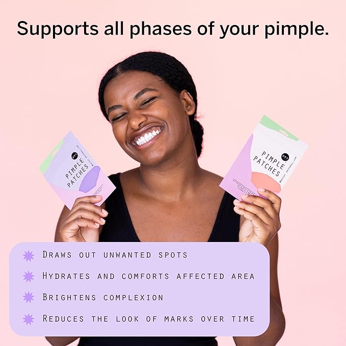 Dot Pimple Zit Patches for Face – Dermatologist Recommended & Ranked 1 for Most Effective Blemish Support – All Natural Hydrocolloid Acne Stickers with Vitamin C & Salicylic Acid (10 mm, 80 ct)