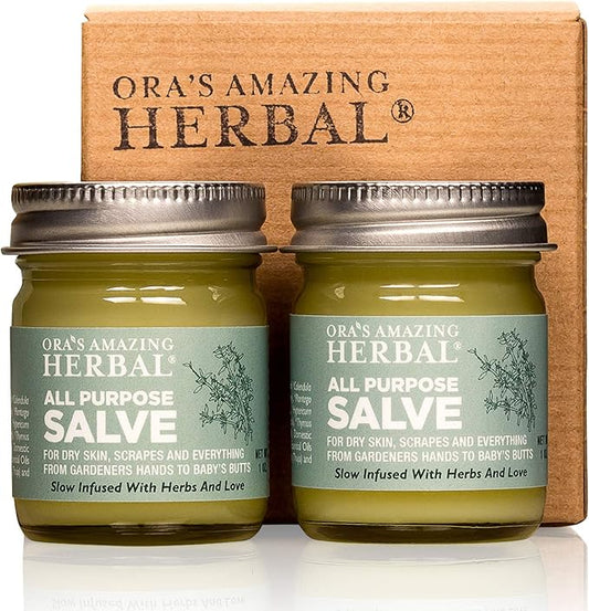Ora's Amazing Herbal, Hand Salve for Men, Healing Ointment, Foot Balm, Calendula Cream, Salve, Comfrey Salve, All Purpose Salve, Cracked Heels, Cuticle Cream