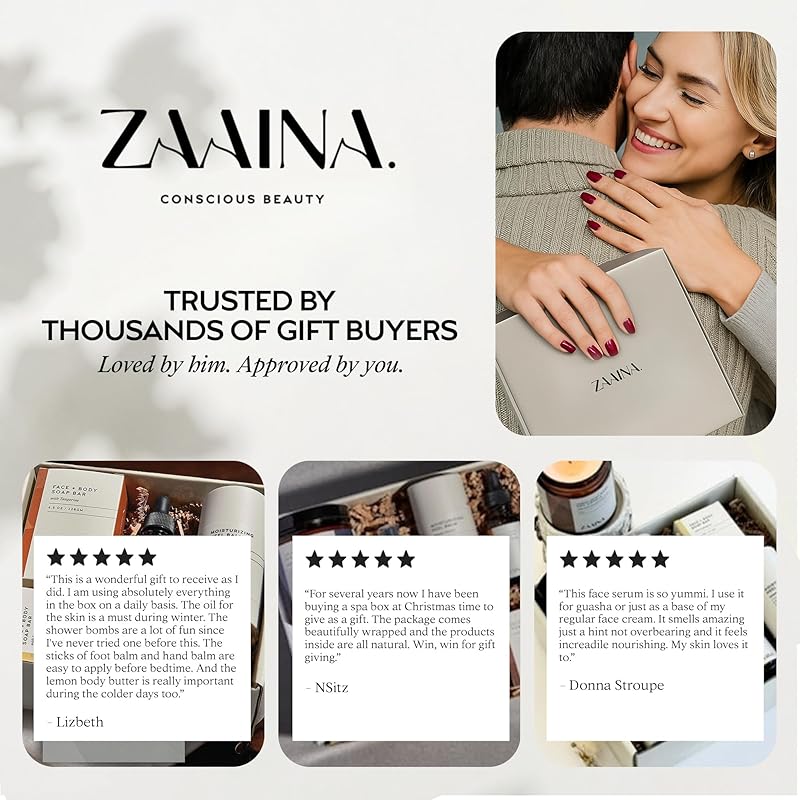 ZAAINA Men’s Self Care Kit – Luxury Spa Gift Set for Men with Face Serum, Soaps, Heel Balm & Lip Balm – Natural Grooming Care Package for Men – Birthday & Relaxation Spa Kit (Deluxe Set)