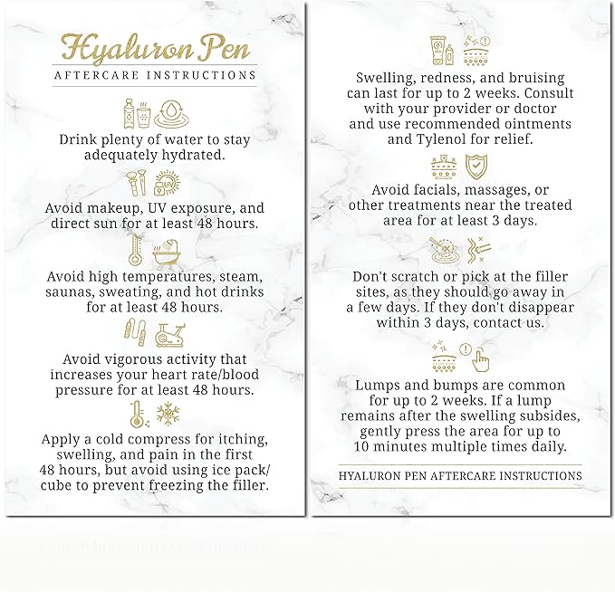 100 Pack - Premium Hyaluron Pen Supplies