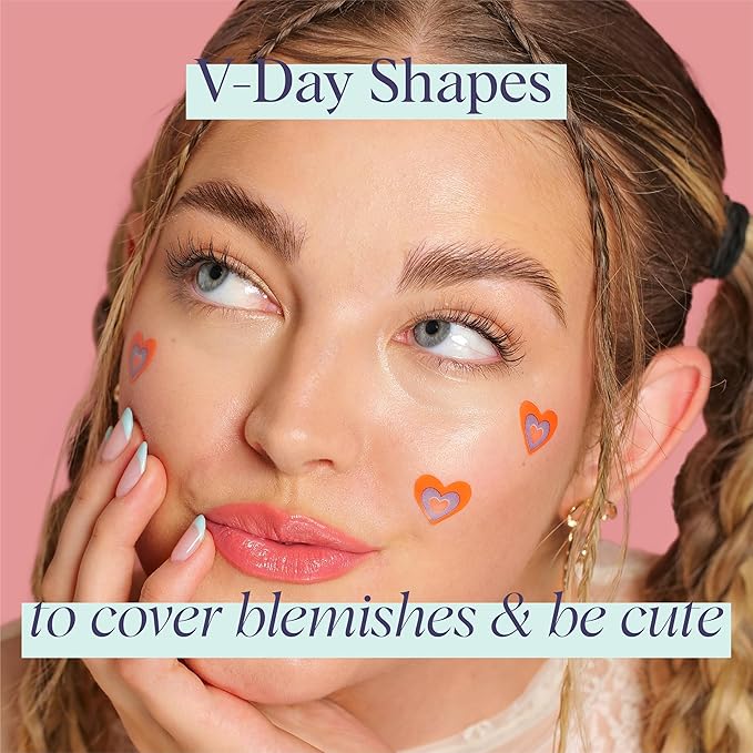 SpaLife Hydrocolloid Heart Pimple Patch Duo – Overnight Acne Patches for Blemishes, Redness & Oil Control – 62 Assorted Spot Patches for All Skin Types