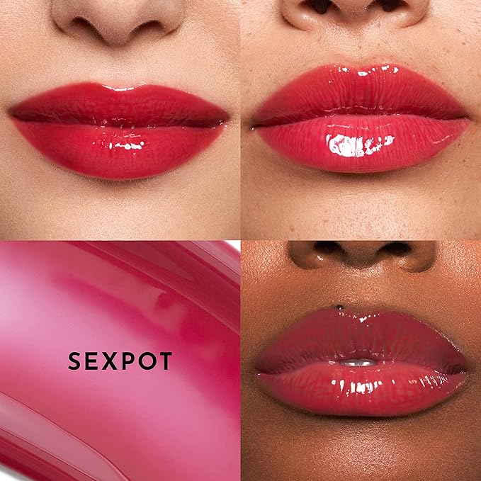 Lawless Forget the Filler Lip Plumping Line Smoothing Gloss - Sex Pot - Premium Volumizing Lip Gloss with Natural Ingredients Designed to Plump, Firm, and Hydrate Lips 0.11 oz