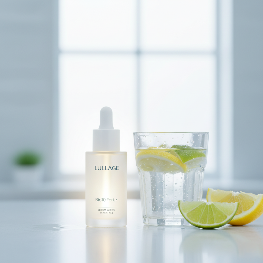 LULLAGE Bio10 Forte Dark Spot Corrector Serum — Vitamin C and Retinol face serum with B-CORE 221 Technology for luminous, even-toned skin.