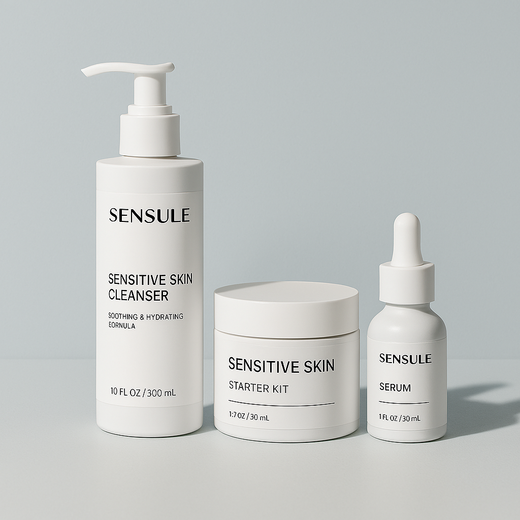Serenity Skin sensitive skin starter kit with gentle skincare essentials