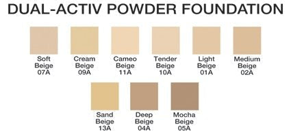 Jolie Dual-Activ Matte Finish Pressed Powder Foundation (Cream (Cream Beige)