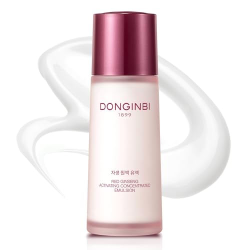 Donginbi Red Ginseng Activating Concentrated Emulsion - Vegan Firming & Skin Barrier Repair Moisturizer for Face, Korean Ginseng Skin Care Gifts for Women, 2.36 floz