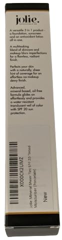 Jolie Mineral Sheer Tint SPF 20 Oil Free Vegan (Porcelain)