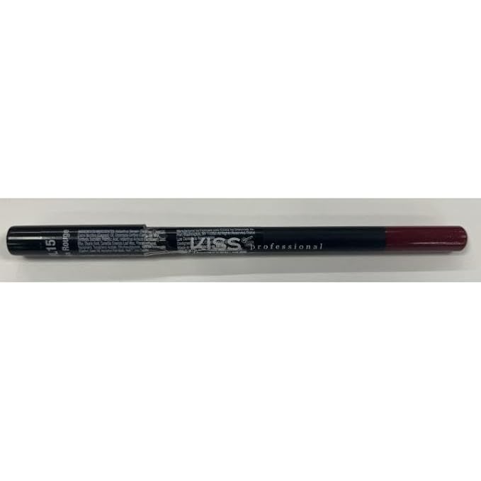 KISS New York Professional Slim Lip Pencil, Creamy Soft Lip Liner, Smooth Long-Lasting Rich Lip Color, Natural Lip Makeup, Water-Resistant Lip Crayon (Moulin Rouge)