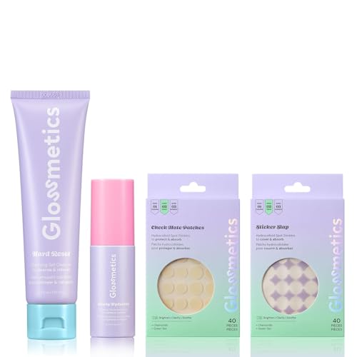 Glossmetics Balance & Purify Bundle - Teen Skin Care Kit for Sensitive Skin. Daily Boys & Girls Skincare Regimen, Starter Gift Set with Centella Asiatica For Hydrating Skin, Airplane-Friendly Sizes