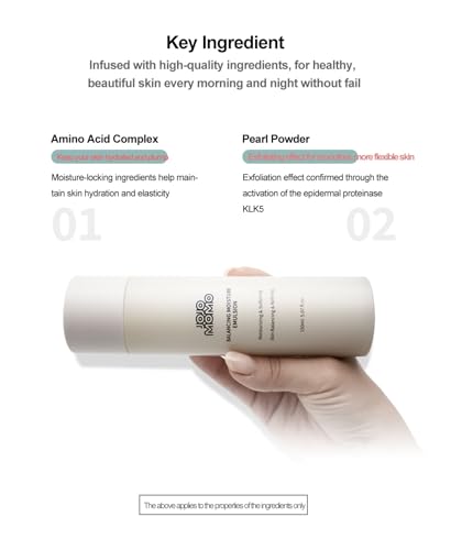 JOJOMOMO, Moisturizing Emulsion, 150ml - Lightweight Face Moisturizer - Brightening - Hydrating Targets Dryness - Strengthens Skin Barrier - Face Lotion - Korean Skin Care