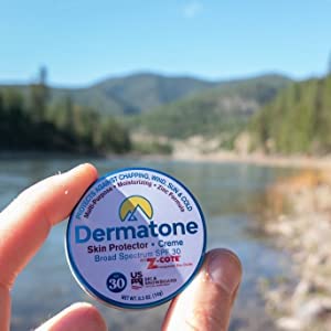 Dermatone Skin Protection Balm w/Zinc SPF 30 | Moisturizing Creme | Heals & Repairs Dry Skin | Advanved Therapy Lips and Face Repair| 2-Pack, 0.5 oz tins