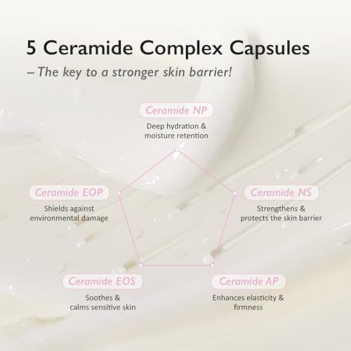 HARUHARU wonder Black Rice 5 Ceramide Barrier Moisturizing Cream, Daily Skin Barrier Care, Long-Lasting Hydration, Soothing & Nourishing, Ceramide Capsules, Korean Skincare, 1.69 fl.oz