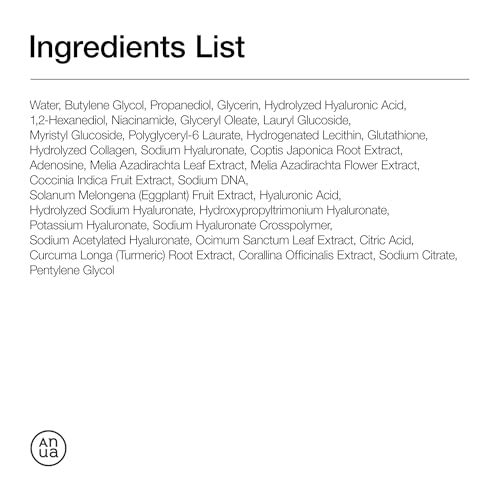 Anua PDRN Hyaluronic Acid Capsule 100 Serum, Radiant Face Serum, Hyaluronic Acid, Hydration, Moisture Plumping effect, Natural color, Fragrance free, Korean Skincare, 30ml / 1.01 fl. oz