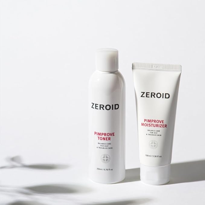ZEROID | Pimprove Facial Toner | Skin Barrier with Hyaluronic Acid & Ceramide | pH Balanced Face Toner for Oily & Sensitive Skin | Korean Skincare | Facial Deep Hydrating | 6.76 fl oz (200ml)