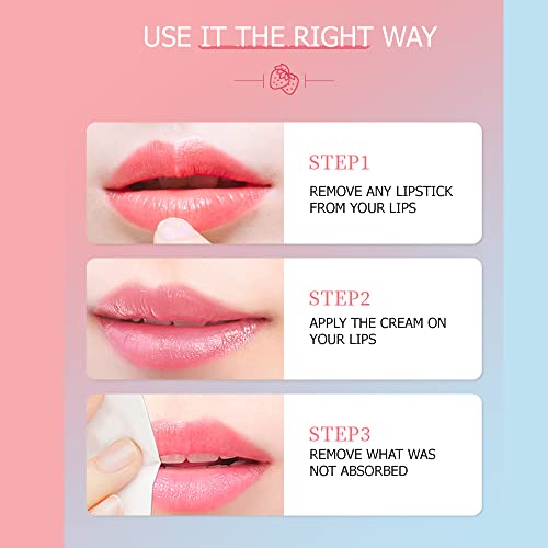 BIOAQUA Strawberry Fruit Moisturizing Lip Mask Hydrating Oil Dry Lips Repair Cracked Skin Cream 13g 0.46oz