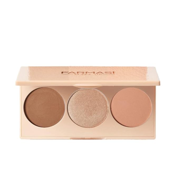 FARMASI- PEACH BITE bronzer- 3 in 1 PALETTE