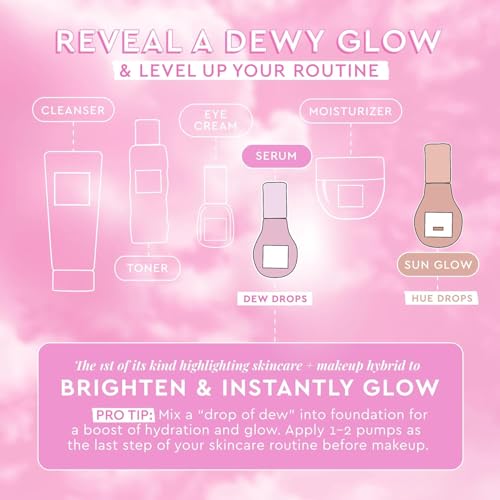 Glow Recipe Glass Skin Essential Korean Skincare Kit - Includes Niacinamide Dew Drops Face Serum & PHA + BHA Face Toner - Travel Size Watermelon-Powered Hydrating Serum & Pore Minimizer (2 Count)