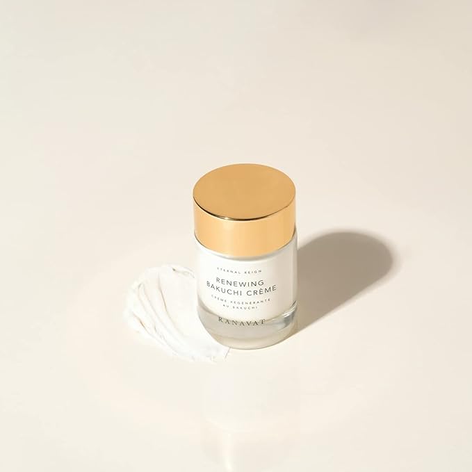 RANAVAT Renewing Bakuchi Face Cream - Daily Face Moisturizer with 12 Hour Hydration to Boost Skin Barrier Function - Softens Fine Lines + Wrinkles with Lotus Flower, Bakuchi & Ashwagandha (1.7 oz)