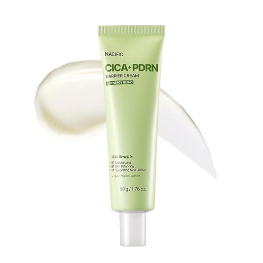 NACIFIC Cica PDRN Barrier Cream 1.76 oz 50g – Centella Asiatica, Moisturizing Barrier Repair and Strengthening Cream with PDRN for Dry and Sensitive Skin, Calming Korean Skincare