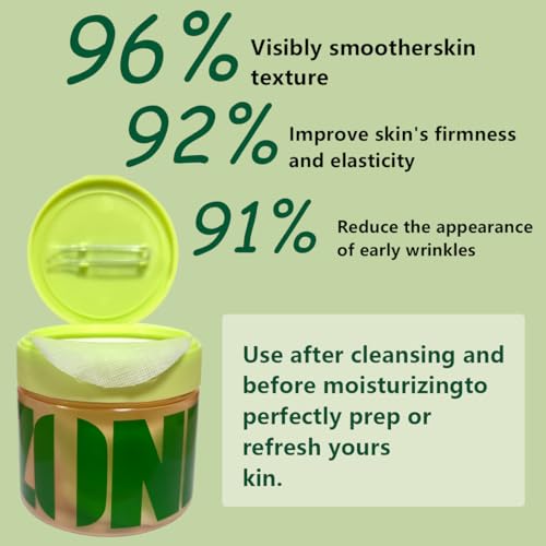 EdenEdges Korean Skincare Toner Pads, Dark Spot & Wrinkle Treatment, Anti-Aging with Snail Mucin, Centella Asiatica Niacinamide and Peptides, 100 Count