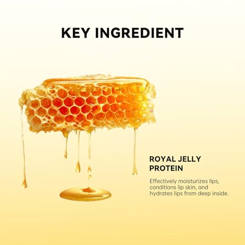 SHEEPFLY Propolis Lip Gel, Honey Lip Butter, Hydrating Overnight Lip Balm, 12hrs Long-lasting Moisture, Sanitary Twister (2 Pack)