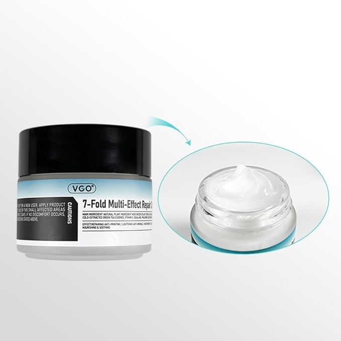 VGO Moisturizer Face Cream, 7-Fold Multi-Effect Repair Facial Cream, Daily Repair Moisturizer for Body and Face - Perfect for Every Skin Type 100ml / 3.53oz