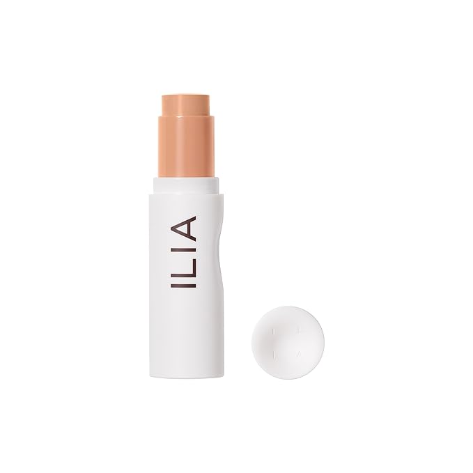 ILIA - Skin Rewind Complexion Stick - Foundation + Concealer + Skincare | Non-Toxic, Vegan, Cruelty-Free, Clean Makeup (20N - Iroko, 0.35 oz | 10 g)