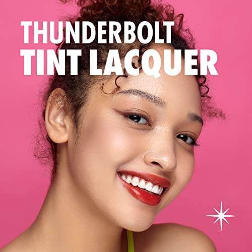 COLORGRAM Thunderbolt Tint Lacquer 08 Crush Tok | High Pigment, Vivid Color, Long Lasting Lip Stain, Moisturizing with Argan Oil, Hydrating, Buildable & Blendable, (0.2 fl.oz, 4.5g)