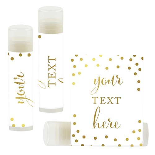 Andaz Press Personalized Lip Balm Party Gold