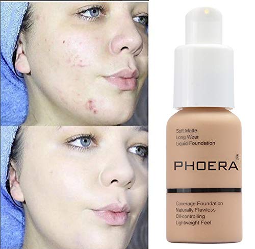 2 Pack PHOERA Foundation, 24HR Matte Oil Control