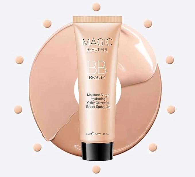 Sulily 2 Pcs BB Cream Full Coverage Foundation,Hydrating BB Cream(ivory)
