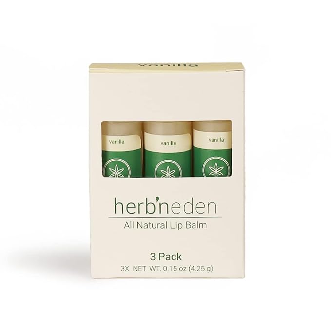 Herb’N Eden Vanilla Lip Balm Pack of 3