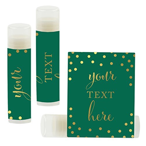 Andaz Press Personalized Lip Balm Party Green,