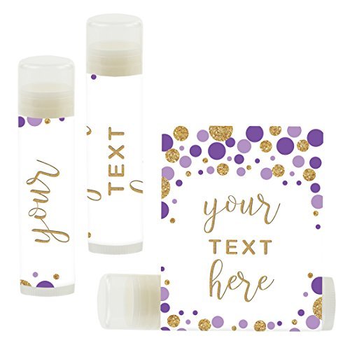 Andaz Press Personalized Lip Balm Party Glitter