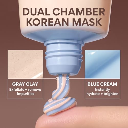 innisfree Volcanic Swirl Pore Clay Mask, 2-in-1 Korean Skincare for Exfoliating & Hydrating, For Oily & Dry Skin