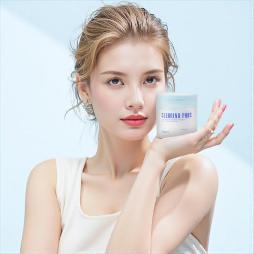 Shodu Salicylic Acid Toner Pads Face Care, Gentle Pore Shrinking Face Exfoliator Toner Pads, Soothing Skin Care Dual Texture Salicylic Acid Pad, Oil Control Deep Cleansing Facial Cotton (Pack Of 70)