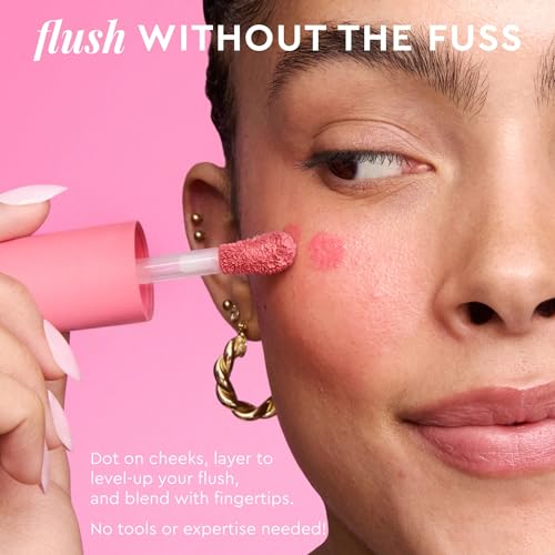 Glow Recipe Dewy Babies Travel Skincare Set - Plum Plump Hyaluronic Acid Serum + Dewy Flush Tinted Blush Drops + Pink Juice Face Moisturizer + Bronzing Hue Drops + Ultra Fine Facial Mist (5 Count)