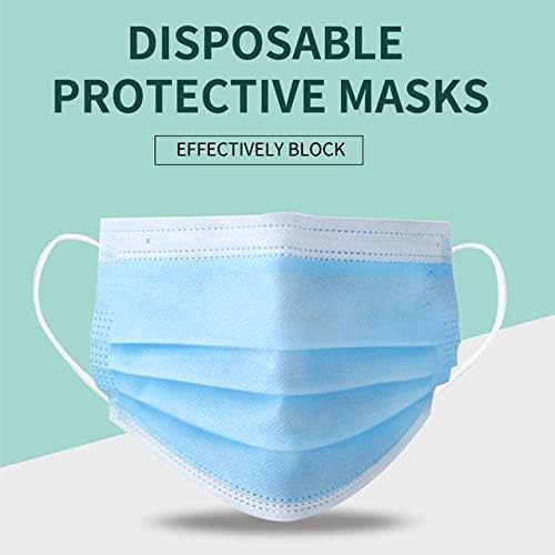 500 Pack Medical Disposable Face Masks (5 Boxes, 100pcs/Box) Blue Face Masks for Protection